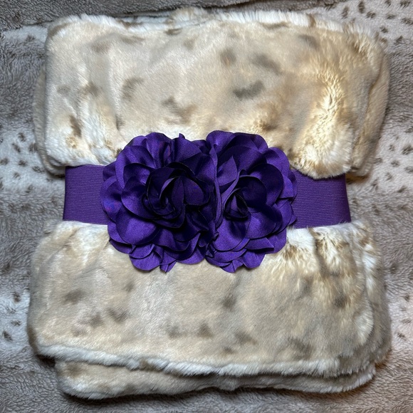Accessories - Purple Floral Belt